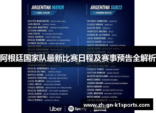 阿根廷国家队最新比赛日程及赛事预告全解析